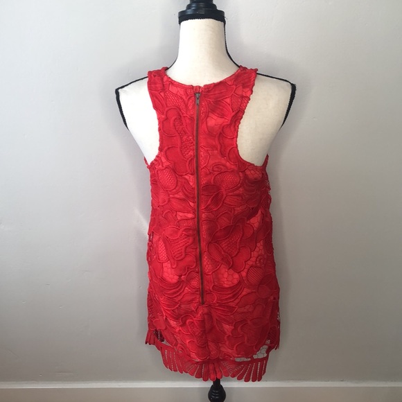 Lovers + Friends Red lace dress - Picture 9 of 11
